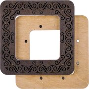 Magnetic Embroidery Frame Dark Swirls - 3.9 x 3.9, different perspective #2. Select this picture to zoom in