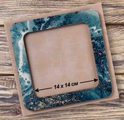 Magnetic Frame Ocean Blue - 7.5 x 7.5 - Fits Mill Hill Kits, different perspective #1. Select this picture to zoom in