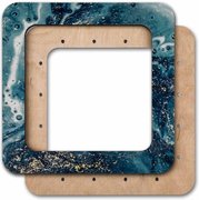 Magnetic Frame Ocean Blue - 7.5 x 7.5 - Fits Mill Hill Kits, different perspective #2. Select this picture to zoom in