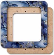 Magnetic Frame Gem Blue - 7.5 x 7.5 - Fits Mill Hill Kits, different perspective #2. Select this picture to zoom in