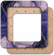 Magnetic Frame Gem Purple - 7.5 x 7.5 - Fits Mill Hill Kits, different perspective #2. Select this picture to zoom in