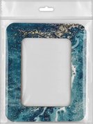 Magnetic Frame Ocean Blue - 4.1 x 5.1 - Fits Mini Mill Hill, different perspective #3. Select this picture to zoom in