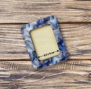 Magnetic Frame Gem Blue - 4.1 x 5.1 - Fits Mini Mill Hill, different perspective #1. Select this picture to zoom in