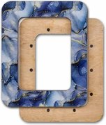Magnetic Frame Gem Blue - 4.1 x 5.1 - Fits Mini Mill Hill, different perspective #2. Select this picture to zoom in