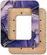 Magnetic Frame Gem Purple - 4.1 x 5.1 - Fits Mini Mill Hill, different perspective #2. Select this picture to zoom in
