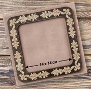 Magnetic Frame Flourish - 7.5 x 7.5 - fits Mill Hill Kits, different perspective #1. Select this picture to zoom in