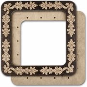 Magnetic Frame Flourish - 7.5 x 7.5 - fits Mill Hill Kits, different perspective #2. Select this picture to zoom in