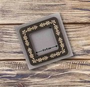 Magnetic Embroidery Frame Flourish - 3.9 x 3.9, different perspective #1. Select this picture to zoom in