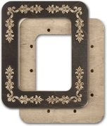 Magnetic Frame Flourish - 4.1 x 5.1 - Fits Mini Mill Hill, different perspective #2. Select this picture to zoom in