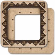 Magnetic Frame Geometric - 7.5 x 7.5 - Fits Mill Hill Kits, different perspective #2. Select this picture to zoom in