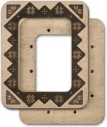 Magnetic Frame Geometric - 4.1 x 5.1 - Fits Mini Mill Hill, different perspective #2. Select this picture to zoom in