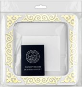 Magnetic Frame Yellow/White - 7.5 x 7.5 - Fits Mill Hill Kit, different perspective #3. Select this picture to zoom in