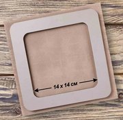 Magnetic Frame Taupe - 7.5 x 7.5 - Fits Mill Hill Kits, different perspective #1. Select this picture to zoom in