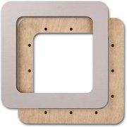 Magnetic Embroidery Frame Taupe - 5.5 x 5.5, different perspective #2. Select this picture to zoom in