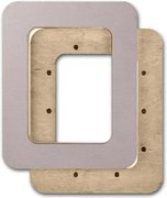 Magnetic Frame Taupe - 4.1 x 5.1 - Fits Mini Mill Hill, different perspective #2. Select this picture to zoom in