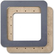 Magnetic Frame Grey - 7.5 x 7.5 - Fits Mill Hill Kits, different perspective #2. Select this picture to zoom in