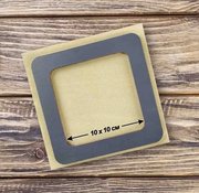 Magnetic Embroidery Frame Grey - 5.5 x 5.5, different perspective #1. Select this picture to zoom in