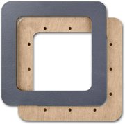 Magnetic Embroidery Frame Grey - 5.5 x 5.5, different perspective #2. Select this picture to zoom in