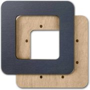 Magnetic Embroidery Frame Grey - 3.9 x 3.9, different perspective #2. Select this picture to zoom in