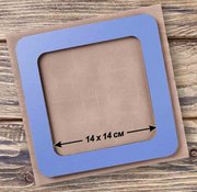 Magnetic Frame Solid Blue - 7.5 x 7.5 - Fits Mill Hill Kits, different perspective #1. Select this picture to zoom in