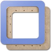 Magnetic Frame Solid Blue - 7.5 x 7.5 - Fits Mill Hill Kits, different perspective #2. Select this picture to zoom in