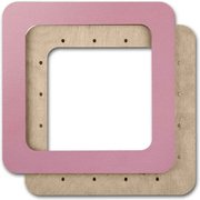 Magnetic Frame Solid Pink - 7.5 x 7.5 - Fits Mill Hill Kits, different perspective #2. Select this picture to zoom in