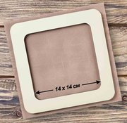 Magnetic Frame Solid Cream - 7.5 x 7.5 - Fits Mill Hill Kits, different perspective #1. Select this picture to zoom in