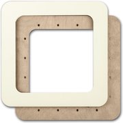 Magnetic Frame Solid Cream - 7.5 x 7.5 - Fits Mill Hill Kits, different perspective #2. Select this picture to zoom in