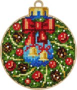 Bells Christmas Ornament - Cross Stitch Kit, different perspective #1. Select this picture to zoom in