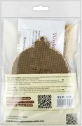 Festive Swirl Christmas Ornament - Cross Stitch Kit, different perspective #3. Select this picture to zoom in