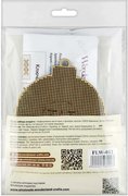 White Tiger Christmas Ornament - Cross Stitch Kit, different perspective #3. Select this picture to zoom in