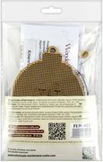 Clock Christmas Ornament - Cross Stitch Kit, different perspective #3. Select this picture to zoom in