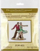 Latin Dancers - Cross Stitch Kit, different perspective #2. Select this picture to zoom in