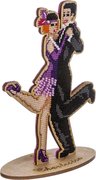 Charleston Dancers - Cross Stitch Kit, different perspective #1. Select this picture to zoom in