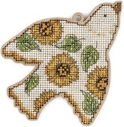 Free Bird - Sunflower - Cross Stitch Kit, different perspective #1. Select this picture to zoom in