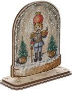 Snow Globe - Cream Edition - Chirstmas Cross Stitch Kit, different perspective #1. Select this picture to zoom in