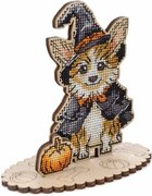 Halloween Corgi - Cross Stitch Kit, different perspective #1. Select this picture to zoom in