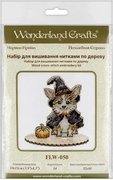 Halloween Corgi - Cross Stitch Kit, different perspective #2. Select this picture to zoom in