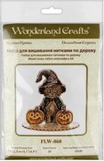 Halloween Ginger Cat - Cross Stitch Kit, different perspective #2. Select this picture to zoom in