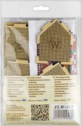 Christmas House 3D - Cross Stitch Kit, different perspective #3. Select this picture to zoom in