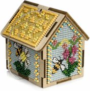 Spring House 3D - Cross Stitch Kit, different perspective #1. Select this picture to zoom in