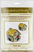 Spring House 3D - Cross Stitch Kit, different perspective #2. Select this picture to zoom in