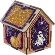 Halloween House 3D - Cross Stitch Kit, different perspective #1. Select this picture to zoom in