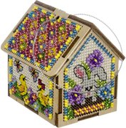 Summer House 3D - Cross Stitch Kit, different perspective #1. Select this picture to zoom in