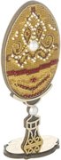 Golden Lace Easter Egg - Cross Stitch Kit, different perspective #1. Select this picture to zoom in