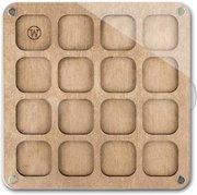 Square Bead Organizer Box With Clear Lid, different perspective #2. Select this picture to zoom in