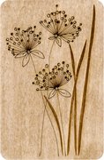 Dandelions - Magnetic Rectangular Needle Case , different perspective #2. Select this picture to zoom in