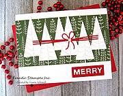 Mod Trees Backdrop - Christmas Frantic Stamper Craft Die