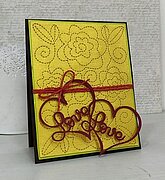 Stitched Rose Swirl Background - Frantic Stamper Craft Die