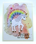 Stained Glass Rainbow - Frantic Stamper Craft Die